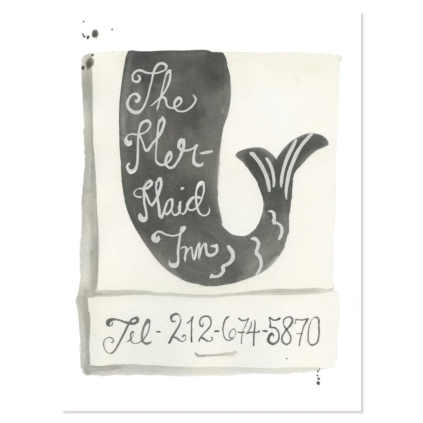 Matchbook Watercolor Print-9 x 12"